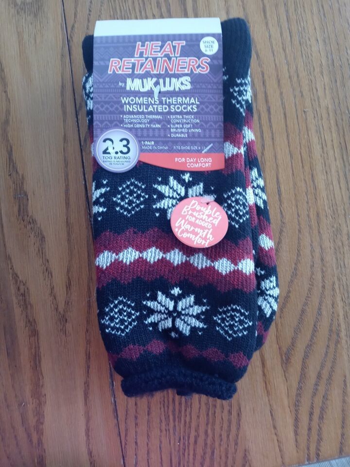 Heat Retainers Muk Luks Shoe Size 6-11 - $35.52