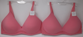 ON GOSSAMER Pink Wire Free Lift Sleek &amp; Lace Bra Size 36C Style G9226 Lo... - $39.57