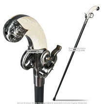 37&quot; Flintlock Pistol Grip Style Handle Fantasy Cane Gentleman&#39;s Walking ... - $22.75
