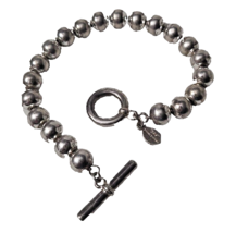Brooks Brother Silver Toned Ball BRACELET Classic  - £11.44 GBP