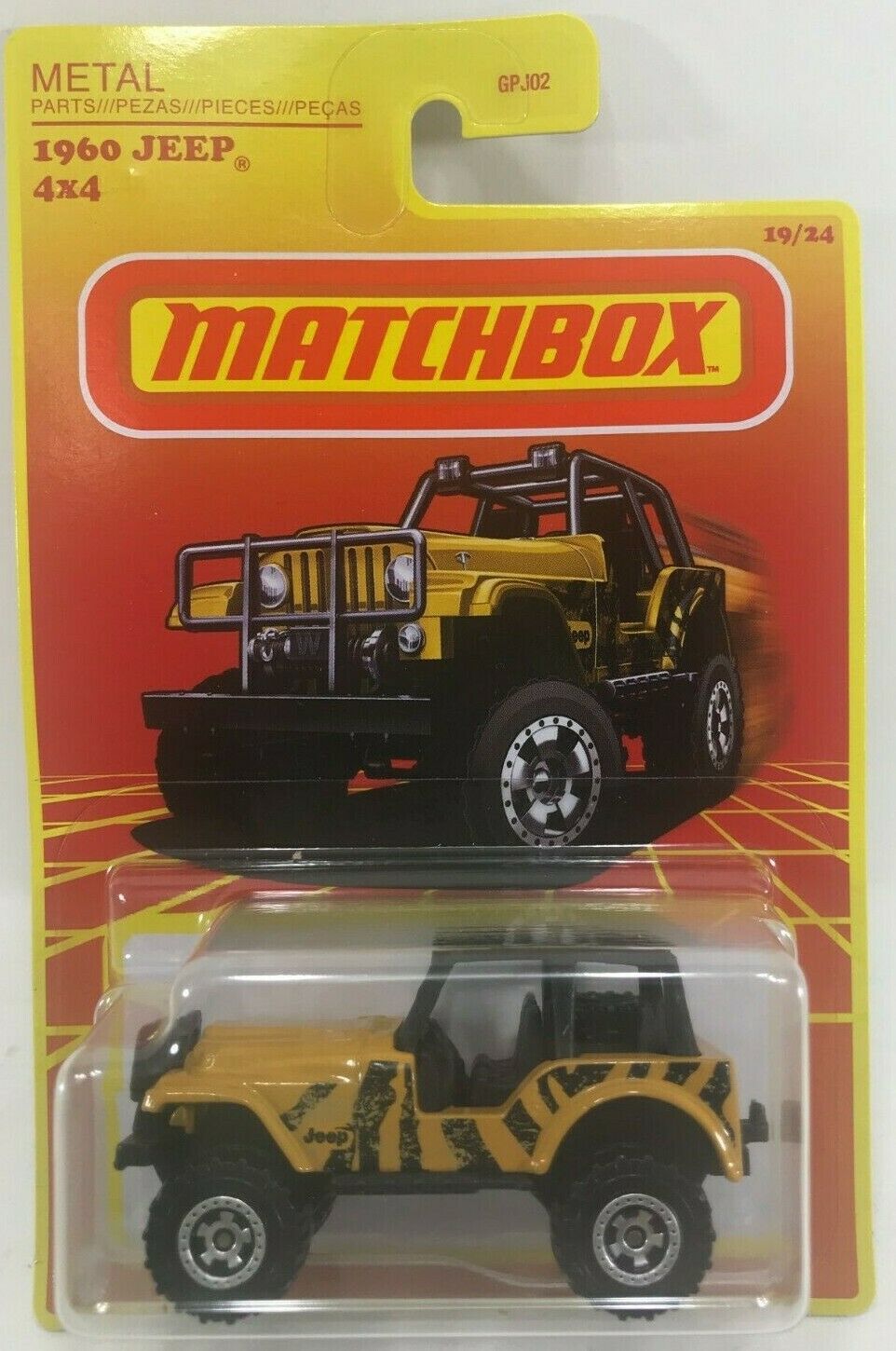 Matchbox - 1960 Jeep 4x4 - Scale 1:64 - Yellow - $9.95