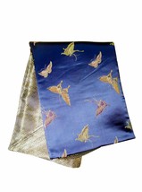 Custom-Made in USA, Art Silk Throw or Bed Scarf, Blue (6117) - £26.47 GBP