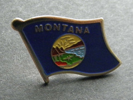 Montana Us State Flag Single Lapel Pin Badge 7/8 Inch - £4.28 GBP