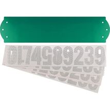 Address Plaque With Numbers Set, Reflective 911 High-Visibility, 3-In. - $28.14