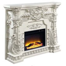 Adara 62&quot; Fireplace, Antique White Finish - $2,287.00