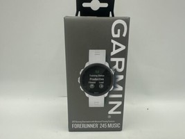Garmin Forerunner 245 Music White Smartwatch Fitness Running Watch Heart... - $287.99