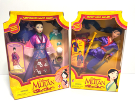 1997 Disney’s Mulan Matchmaker Magic Mulan #18991 &amp; Secret Hero Mulan #18896 New - £50.33 GBP