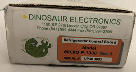 Micro P-1338 STD Rev 5 Dinosaur Electronics Dometic Refrigerator Control Board - £181.69 GBP