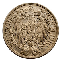 1910-A Allemand 25 Pfennig Brilliant Uncirculated État Km #18 - $33.05