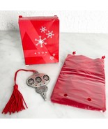 Avon Pewter Christmas Ornament 2019 Vintage Inspired Rhinestones Velvet ... - $28.45