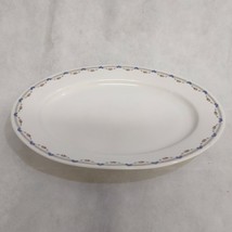 Royal Bayreuth ROB183 Oval Platter 11.5&quot; Swag Roses Blue Flowers - £22.08 GBP