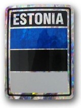 RFCO Wholesale Lot 6 Estonia Country Flag Reflective Decal Bumper Sticker Best G - £7.15 GBP