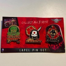Suicide Squad 3 Pin Set Killer Croc Katana Diablo Enamel Pin QM DC Comics Geek - £16.80 GBP