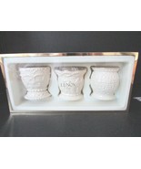 CLASSIC LENOX BONE CHINA SET OF 3 BEADED TEALIGHT CANDLE HOLDERS NEW IN ... - $240.99 MXN