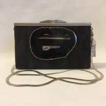 Juliet Wire Mesh Purse Black Agate Evening Handbag Shoulder Bag Clutch U... - £191.84 GBP