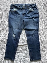 Time and Tru Womens Jeans Plus Sz 20 Petite  Skinny High Rise Blue Denim... - £10.01 GBP