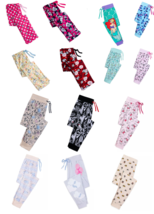 Disney Store Stitch Minnie Ariel Alice Chip Dale Ladies Lounge Pants Sleepwear - £39.30 GBP