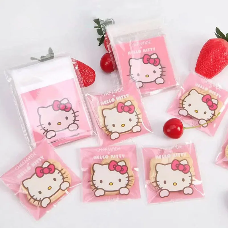 100pcs/bag Kawaii Sanrios Gift Bag Cartoon Cute Hello Kittys Mymelody Printed - £7.94 GBP+