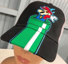 Super Mario Bros Nintendo YOUTH Boys Snapback Baseball Cap Hat - £16.54 GBP