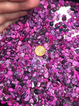 1lb Bulk Tiny Tumbled Dyed Pink Tree Moss Agate Stones - £5.50 GBP