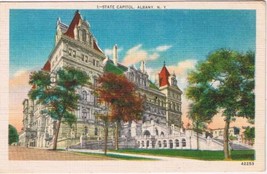 New York Postcard Albany State Capitol Princly&#39;s Printers - $2.05