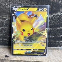 Pokémon TCG Pikachu V Vivid Voltage 043/185 Holo Ultra Rare Near Mint Condition! - £2.78 GBP