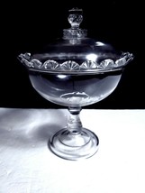 EAPG Compote Early Brilliant Glass Co? Fans, Diamonds, Rosettes Lid, Pla... - £24.92 GBP