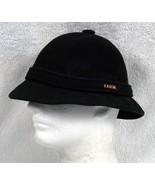 Kangol Wool Blend Bucket Trilby Hat Country Landgirl Womens Medium Black - £38.88 GBP