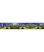 Independence  4th of July Custom Designed Web Banner Hotair Balloons sce... - £5.59 GBP