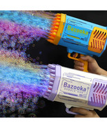 Bubble Gun Rocket, 69 Hole Soap Bubbles Machine Automatic Blower With Li... - $50.00