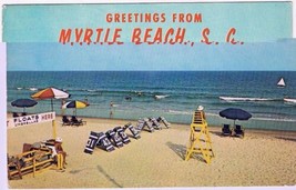 Postcard Greetings From Myrtle Beach South Carolina - £2.37 GBP