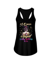 A Queen Was Born In August Tank Tops Happy Birthday To Me Gift For Black... - £15.46 GBP
