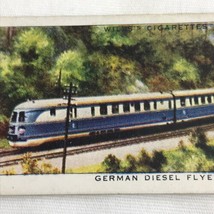 German Diesel Flyers Locomotive Train Wills Cigarette Tobacco Card Vinta... - £7.92 GBP