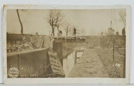 WW1 Rppc Soldiers In France Rto Engrs Bridge Open For Traffic 602nd Postcard P8 - £15.84 GBP