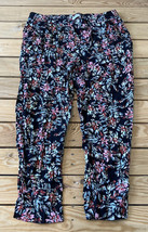 Jessica Simpson Women’s Floral lightweight pants Size M Black M6 - £11.32 GBP