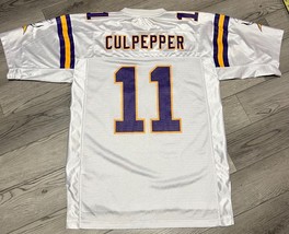 Daunte Culpepper #11 Reebok White Vikings NFL Equipment Authentic Jersey M - £30.66 GBP