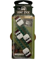 Yankee Candle Car Vent Sticks Air Freshener Balsam &amp; Cedar LE Snowman Christmas - £11.98 GBP