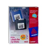 Avery 5925 White Labels For Zip Disks &amp; Case 150 labels iomega zip remov... - £15.73 GBP