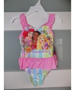 DISNEY PRINCESS READY FOR WHATEVER ONE PIECE SWIMSUIT SIZE 2T GIRL&#39;S NEW - $26.97