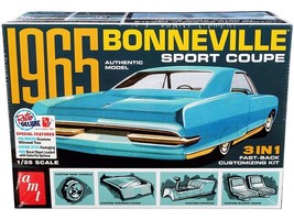 Skill 2 Model Kit 1965 Pontiac Bonneville Sport Coupe 3-in-1 Kit 1/25 Scale Mode - $1,714.85 MXN