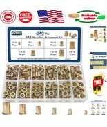 Professional SAE Rivet Nut Assortment - 6 Sizes, Ideal for DIY Projects - $627.56 MXN