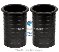 (2) Speaker Port Tubes 3in x 5in Deep Woofer Subwoofer Sub Box Bass Vent... - £9.24 GBP