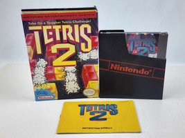 Tetris 2 Nintendo NES Video Game Complete CIB w Game, Manual &amp; Dust Cover Tested - £31.06 GBP