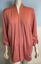T by Talbots Woman Petites  Red Open Knit 3/4 Sleeve Cardigan Size 3Xp NWT - £37.14 GBP