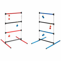 Indoor / Outdoor Portable Ladder Toss Game W/12 Rubber Bolos, Bag Score ... - $73.99