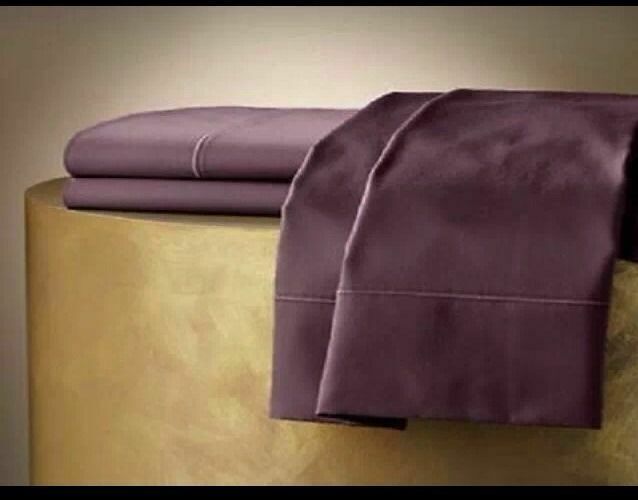 Jennifer Lopez Mulberry Embroidered 600tc Egyptian Cotton Queen Flat Sheet - £48.78 GBP