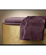 Jennifer Lopez Mulberry Embroidered 600tc Egyptian Cotton Queen Flat Sheet - £48.98 GBP