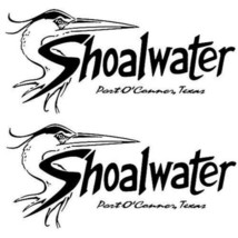 Shoalwater Boat Yacht Decals 2PC Set Vinyl High Quality New Stickers 18″ - £43.90 GBP