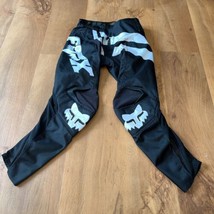 Youth Size 10-26 Fox Motocross Dirt Bike Pants Black White GUC - £21.97 GBP