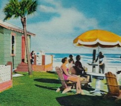 Daytona Beach FL Dunes Court Volusia County Florida Vtg Postcard Advertisement - £19.08 GBP
